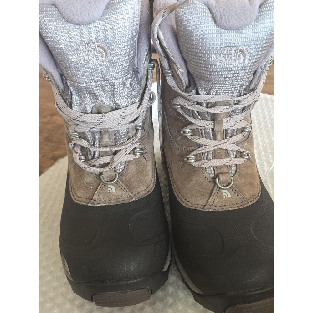 Women's 7.5m The North Face Chilkat 400 Boots Taupe Waterproof Insulated Winter